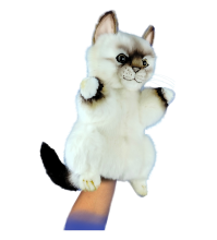 Hansa Plüss Játék Sziámi Macska Báb 27cm.H (8771)