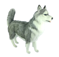 Hansa Plüss Játék Szibériai Husky Szürke 115cm.H (0903)