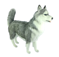 Hansa Plüss Játék Szibériai Husky Szürke 115cm.H (0913)