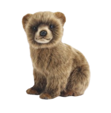 Hansa Plüss Barna Medve Kölyök 24cm. Magasság (7037)