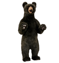 Hansa Plüss Játék fekete medve álló 100 cm.Ma (7217)