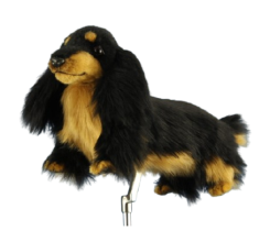 Hansa Plüss Játék Szőrös Tacskó Golftakaró (Putter) (8365)