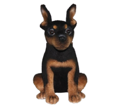 Hansa plüss pinscher teáscsésze 16 cm magas (8423)