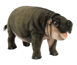 Hansa Plüss Játék Víziló Bébi 34cm.H (8715)