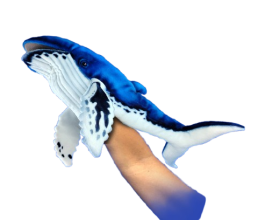 Hansa Plüss Játék Púpos Bálna Báb 48cm.H (Kicsi) (8755)