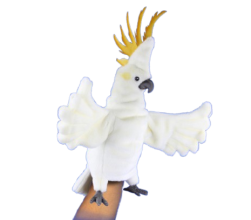 Hansa Plüss Játék Citrombőr kakadu báb 42cm.Szél (8761)