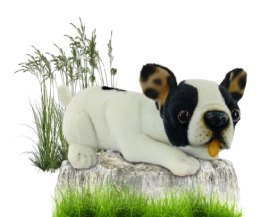 Hansa Plüss Játék Francia Bulldog Teáscsésze Guggoló 19cm.H (8811)