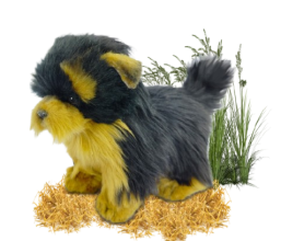 Hansa Plüss Játék Yorkshire teáscsésze álló 23 cm.H (8818)