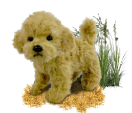 Hansa Plüss Játék Uszkár Teáscsésze Álló 20cm.H (8820)