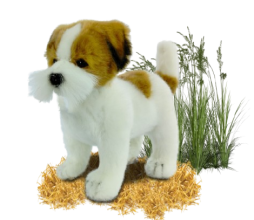 Hansa Plüss Játék Jack Russell Teáscsésze Álló 20cm.H (8822)