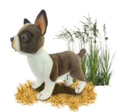 Hansa Plüss Játék Boston Terrier Álló Teáscsésze 20cm.H (8826)