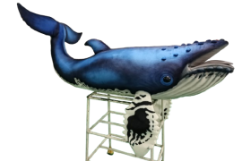 Hansa Plüss Játék Púkosbálna 150cm.H (8843)