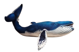 Hansa Plüss Játék Púpos Bálna 60cm.H (8851)