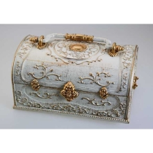 Schmuckkoffer Antik Weiss, Musicboxworld (41115)