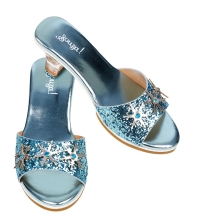 Papucs H.heel Ice Queen, L.blue Metal, Sz 27-28 (1 Par),Souza (21924)