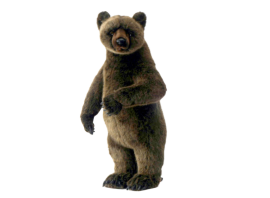 Animált puha játék Grizzly Bear állva, magassága 83 cm., Hansa (36061)
