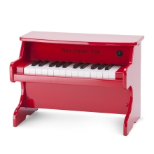 Elektronikus zongora, piros, 25 billentyűs, New Classic Toys (01602)