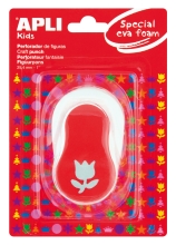 Papírlyukasztó tulipán formájú, piros, Apli Kids (32998)