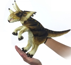 Puha játék Triceratops (barna), Puppet sorozat, Hansa (77644)