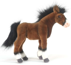 Puha játék Clydesdale csikó, (miniatűr) 28 cm, Hansa (54720)