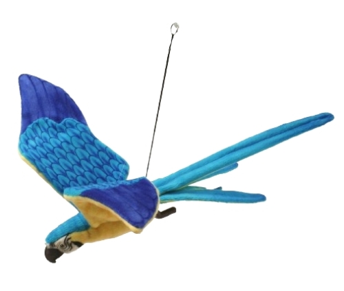 Repülő kék-sárga ara papagáj 76 cm.szárny fesztávolsága, Hansa (34593)