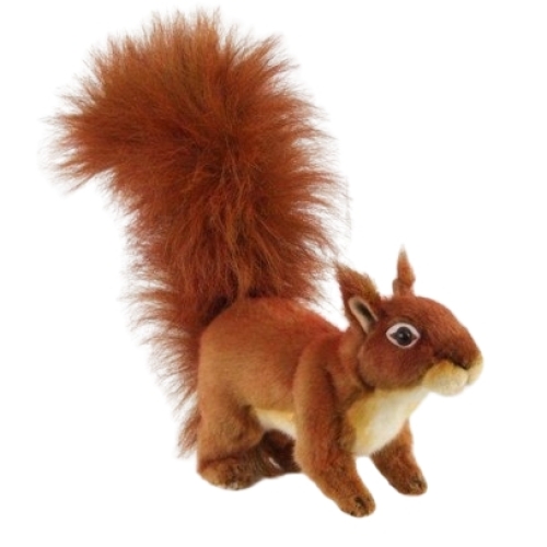 Vörös mókus 4 lábon állva 27cm.L, Hansa (84086)