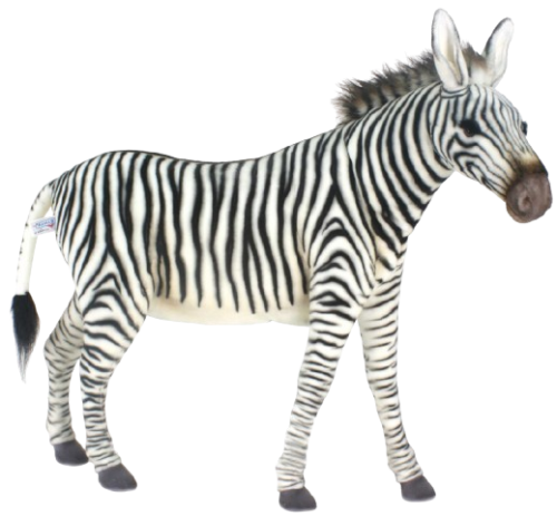 Hansa Plüss Játék Zebra Álló (HTC 6586) (0076)