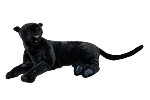 Hansa Plüss Játék Fekete Párduc Fekvő 100cm Hosszú. (4740)