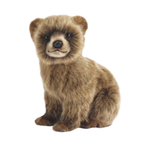 Hansa Plüss Barna Medve Kölyök 24cm. Magasság (7037)