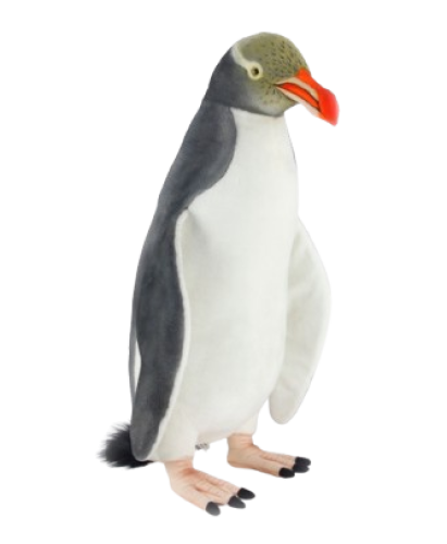 Hansa Plüss Játék sárga szemű pingvin 70 cm. Magasság (7114)