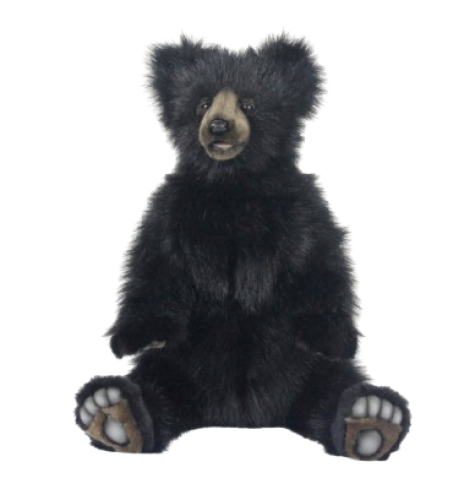 Hansa Plüss Játék Fekete Medvebocs 50cm.Ma (7219)