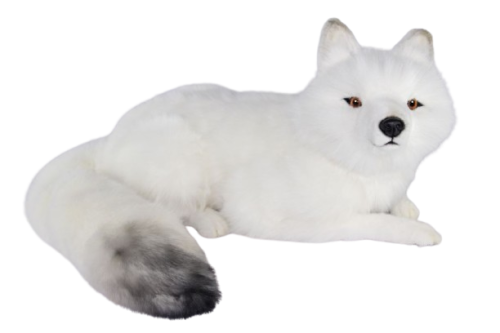 Hansa Plüss Játék Sarkvidéki Róka Fekvő 60cm.H (7500)