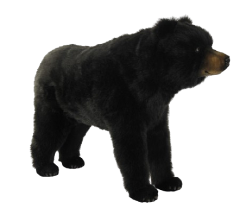 Hansa Plüss Játék Fekete Medve Ülés 87cm.H (8198)