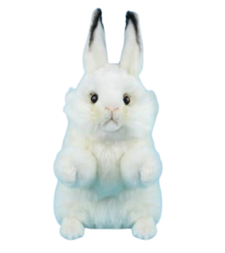 Hansa Plüss Játék Fehér Nyuszi Golflabda Tasak 22cm.Ma (8486)