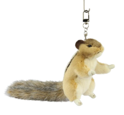 Hansa Plüss Játék Szibériai Mókus Kulcstartó 15cm.H (8726)