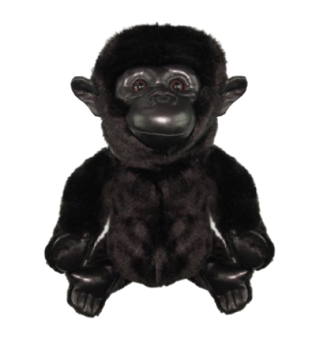 Hansa Plüss Játék Gorilla fa golfvédő 27 cm.Ma (8728)