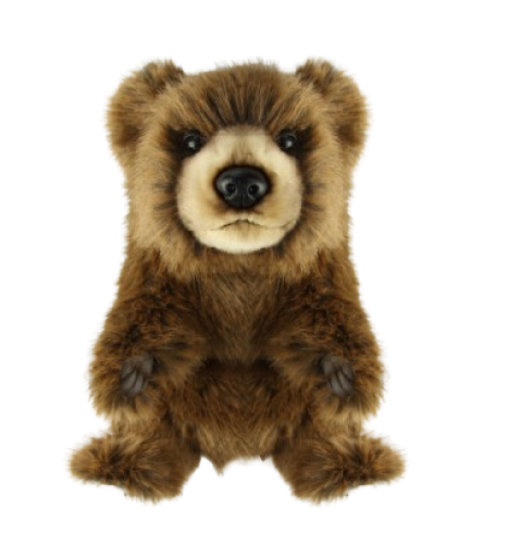 Plüss játékok Hansa Plüss Grizzly Medve Golftakaró Fa 24cm.Ma (8731)