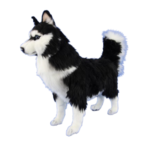 Hansa Plüss Játék Husky Fekete Fehér 54cm.H (8750)