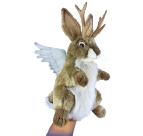 Hansa Plüss Játék Wolpertinger báb 40cm.Szél (8762)