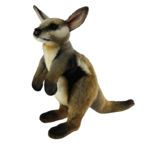 Hansa Plüss Játék Fekete oldalú sziklakenguru 36cm.Ma (8777)