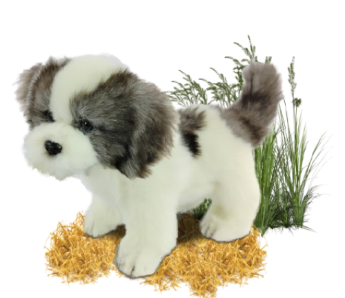 Hansa Plüss Játék Shih Tzu Teáscsésze Álló 22cm.H (8814)