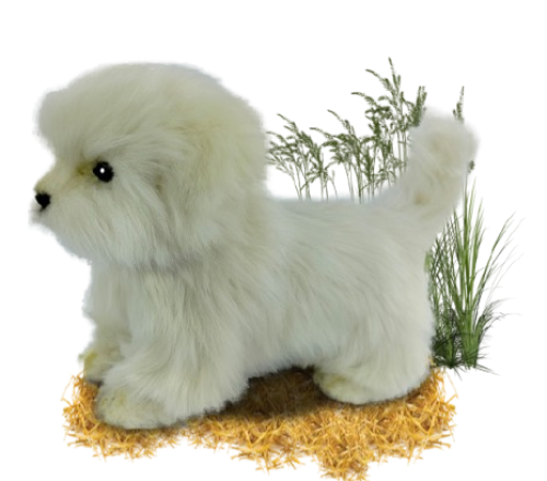 Hansa Plüss Játék máltai teáscsésze álló 22 ​​cm.H (8816)