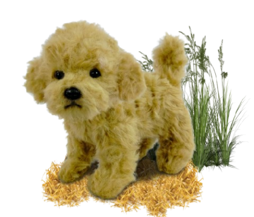 Hansa Plüss Játék Uszkár Teáscsésze Álló 20cm.H (8820)