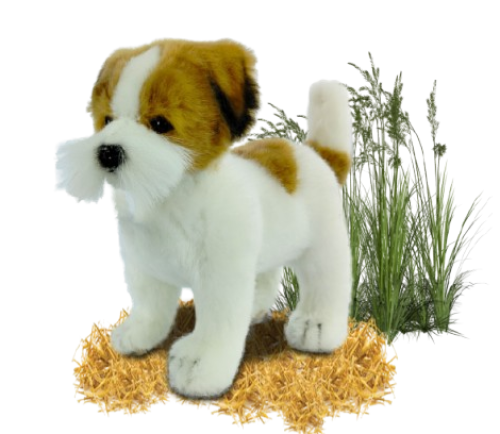 Hansa Plüss Játék Jack Russell Teáscsésze Álló 20cm.H (8822)