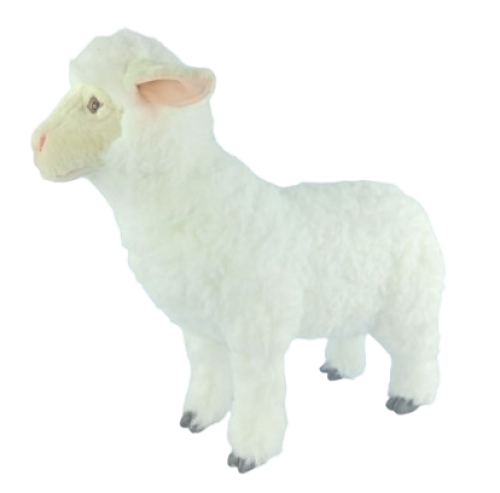 Hansa Plüss Játék Bárány Fehér Álló 52cm.H (8849)