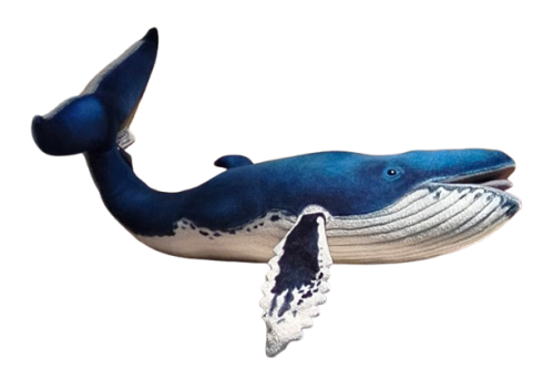 Hansa Plüss Játék Púpos Bálna 60cm.H (8851)