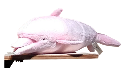 Hansa Plüss Játék Rózsaszín Palackorrú Delfin (K) 56cm.H (8854)