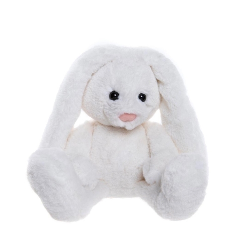 Szeder Nyuszi Viragmintas Feher M, Charlie Bears (02032)