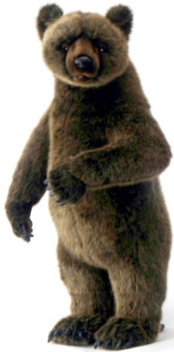 Mozgó puha játék Grizzly medve állva, magassága 66 cm (htc 3606), Hansa (02011)