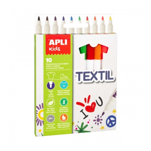 Filctoll textilekhez, 10 db, Apli Kids (82207)